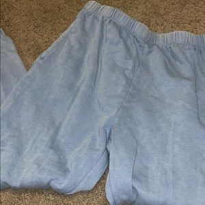 Blue joggers size small never worn